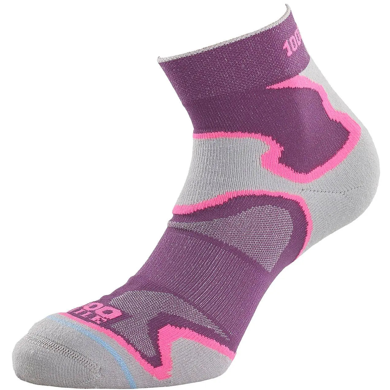 Purple and grey Fusion Anklet Tactel® from 1000 Mile featuring a sleek, lightweight design on a neutral background.