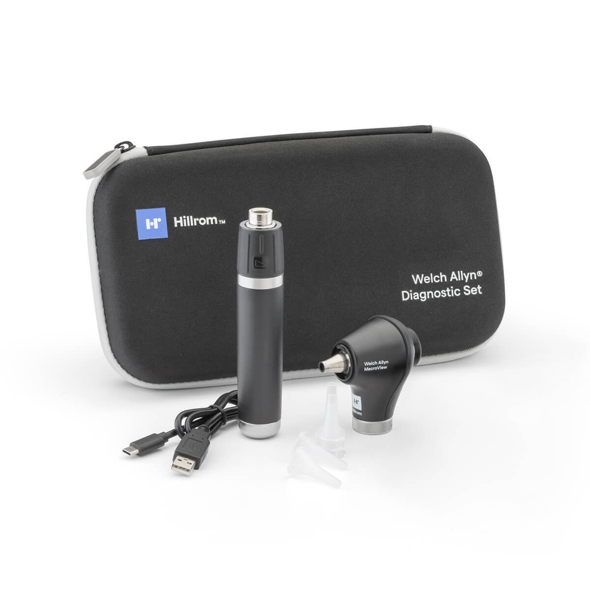 Welch Allyn MacroView LED Otoscope with USB Rechargeable Handle and Hard Case