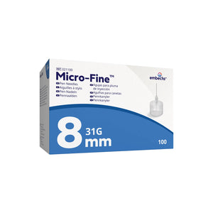 Micro-Fine™ Ultra Pen Needles 31G x 8mm - Box of 100