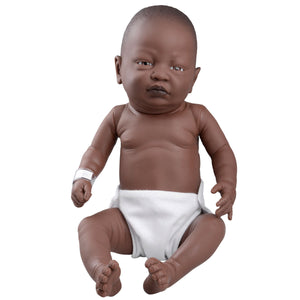 3B Scientific baby care doll male dark skin