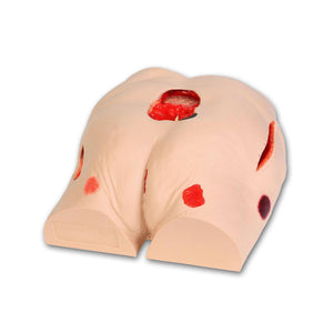 3B Scientific Seymour II™ Wound Care Simulator showing realistic skin and wound details for medical training practice