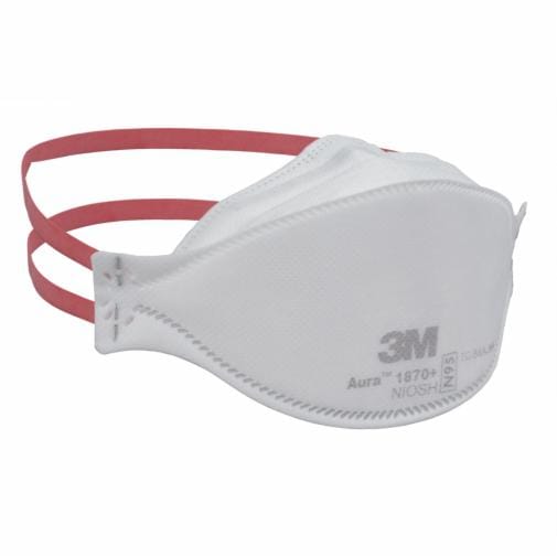 3M Aura FFP3+ IIR disposable healthcare respirator box of 20, protective face mask for medical use