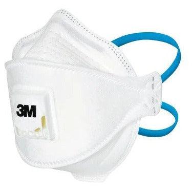 3M Aura disposable healthcare respirator FFP2 valved mask in box of 10, protective face mask for medical use