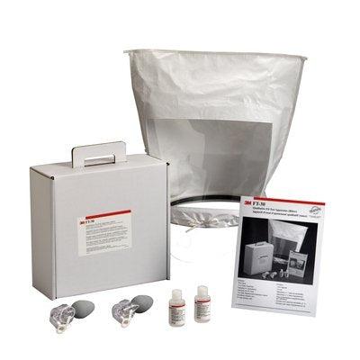 3M Bitter Fit Test Kit FT-30, a safety testing product with bottles and testing equipment for respiratory mask fit verification.