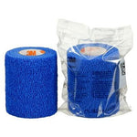Blue 3M Coban self-adherent bandage, 7.5cm x 4.5m, designed for secure, flexible compression and support.