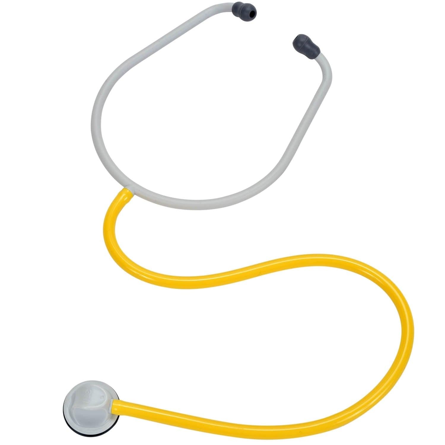 Set of 100 3M paediatric single-patient stethoscopes with colorful tubing, designed for pediatric medical examinations.