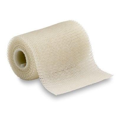White 3M Soft Cast casting tape, 7.5cm by 3.6m, shown rolled with smooth texture for medical immobilization.
