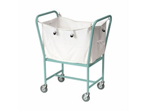 Bristol Maid mild steel hamper trolley with bag hooks and castors