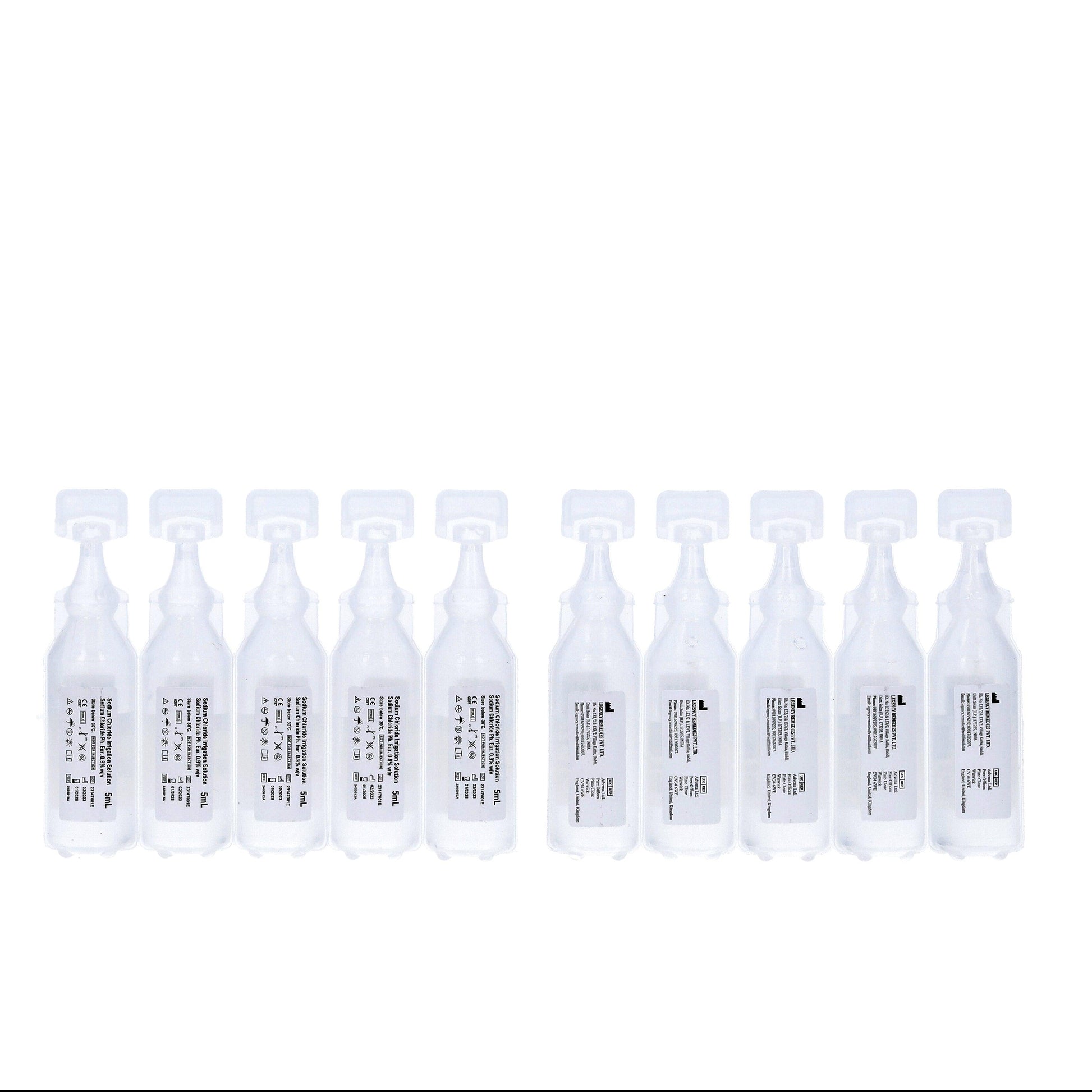5ml Sodium Chloride Eye Wash Solution - pack of 10