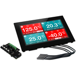 7.0” Capacitive touch display with 4 channel temperature data logging application