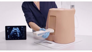 Ultrasound Epidural & Lumbar Puncture Model in use