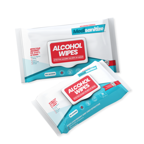 Alcohol Surface Wipes (70% IPA) - Pack of 70