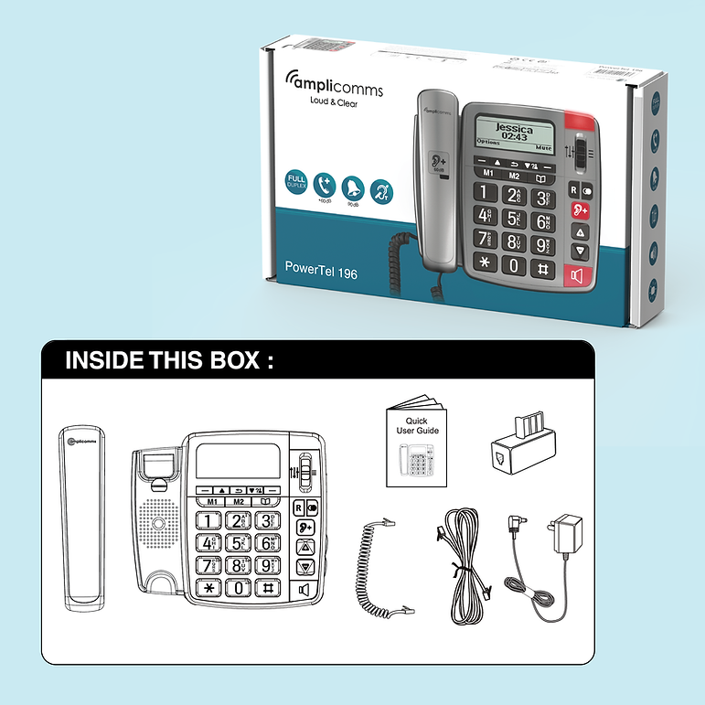 Amplicomms PowerTel 196 - Corded Phone