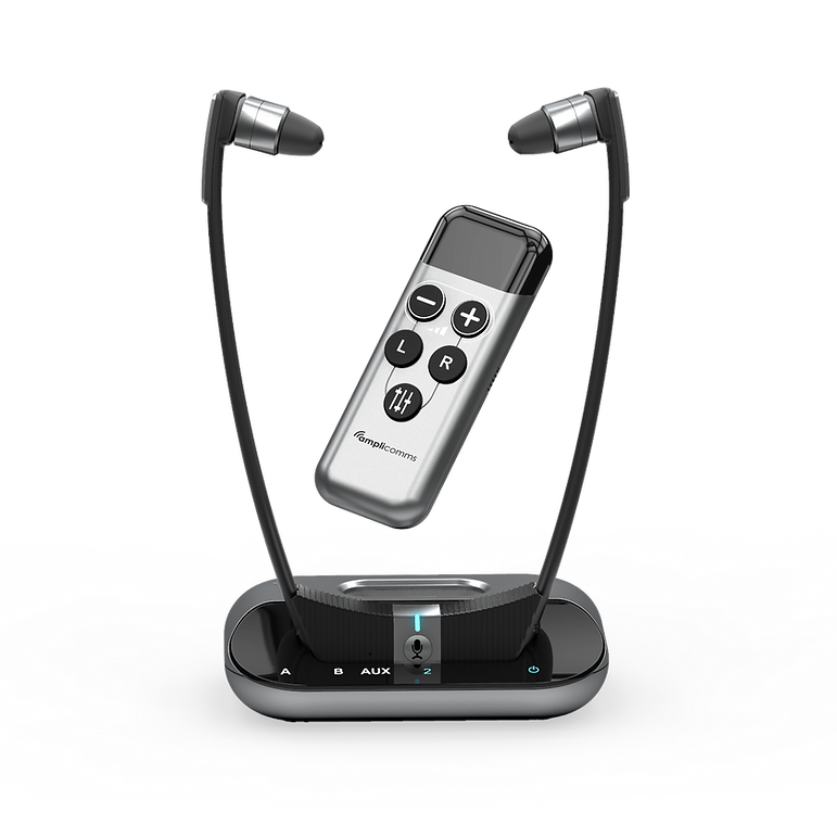 Amplicomms TV3500 Black/Silver - Headset