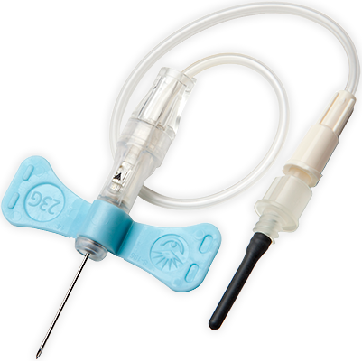 BD Push Button Blood Set 25g x 0.75 Per 50 With Luer Adaptor 7 Tubing