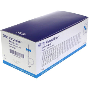 BD Safety-Lok Blood Set 25g x 0.75 Per 50 W/out Luer Adaptor 12 Tubing