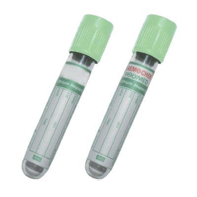 BD Vacutainer PST II Tube 3ml with Light Green Hemogard Closure - Box of 100
