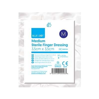 Blue Dot Finger Dressing 3.5cm x 3.5cm (Each)