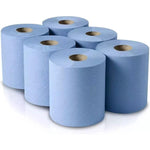 Blue Laminated Centre Feed -2ply - 50m x 168mm - Case of 6