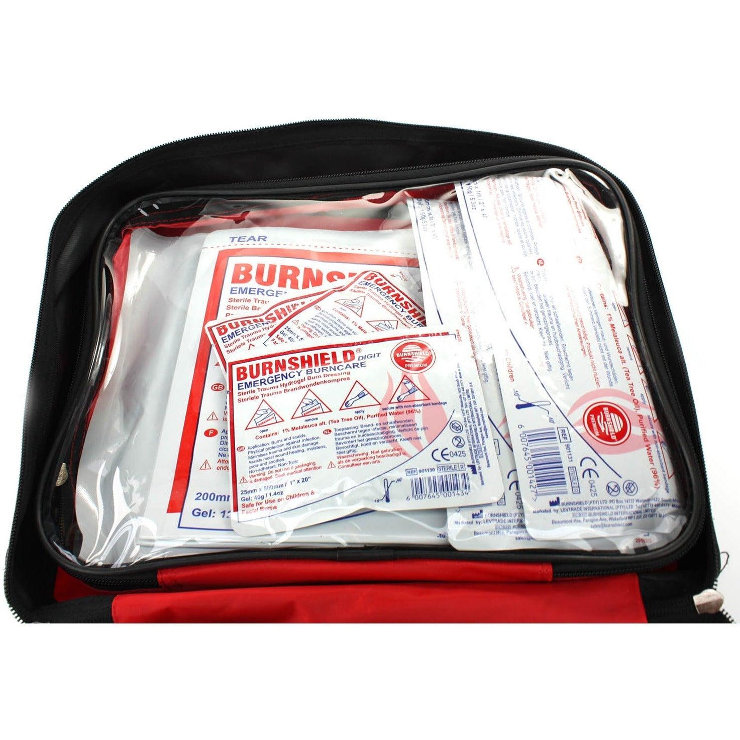 Burnshield Responder Kit in a Red Bag