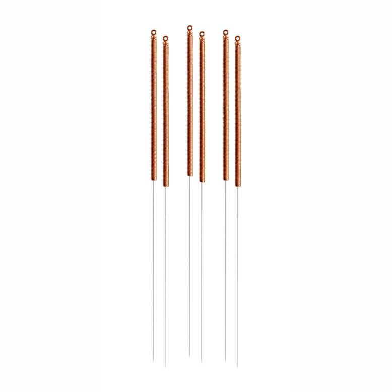 C-type copper acupuncture needles 0.25x25mm 5 in 1 guide tube