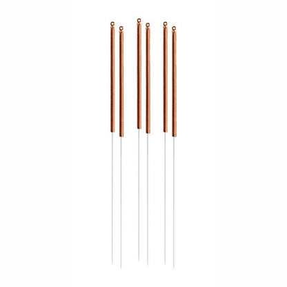 C-type copper acupuncture needles 0.25x25mm 5 in 1 guide tube