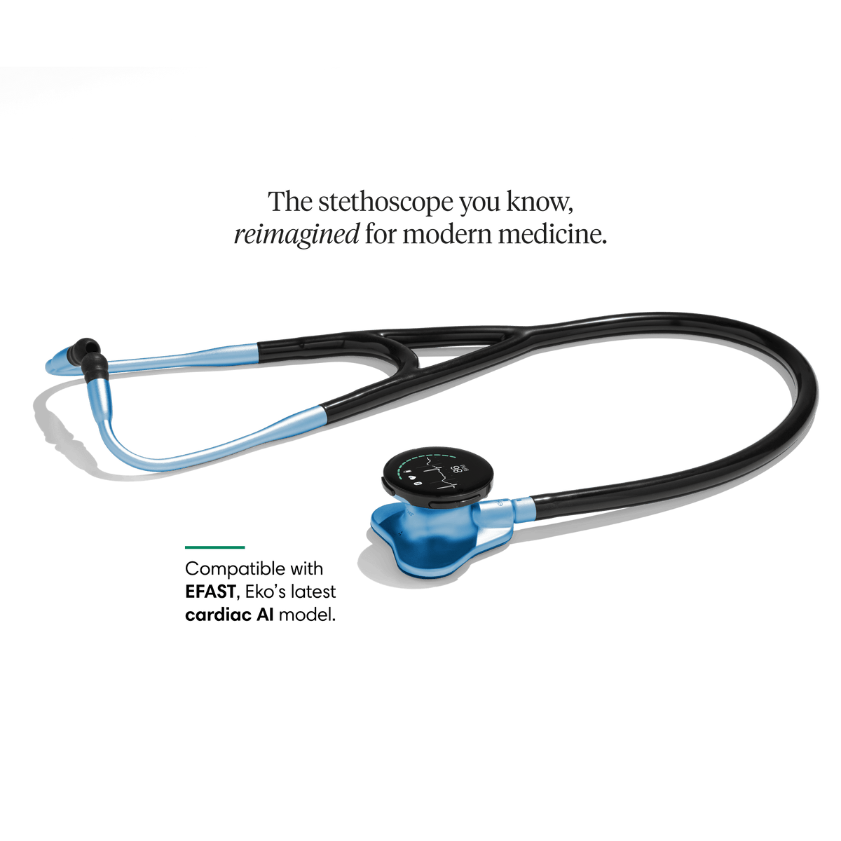 Eko CORE 500 digital stethoscope Cool Blue