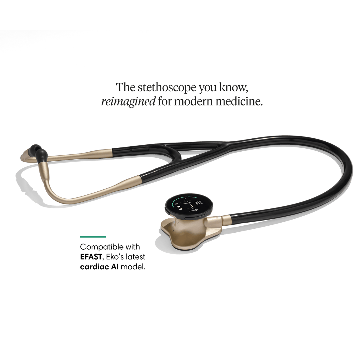 Eko CORE 500 digital stethoscope Champagne