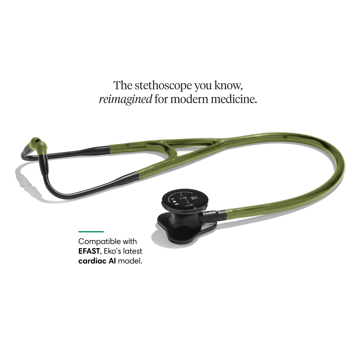 Eko CORE 500 digital stethoscope Military Green