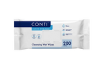 Conti Hands and Face Cleansing Wet Wipes - Lightly Fragranced - 200 Wipes