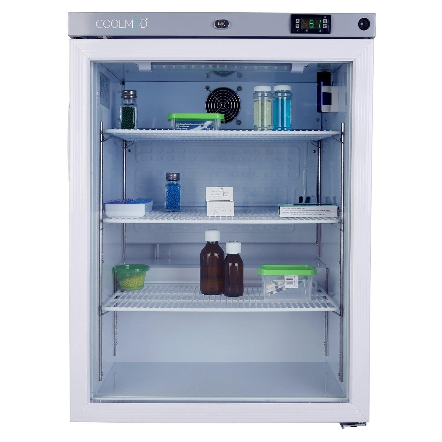 CoolMed Glass Door Refrigerator - 145 Litres - CMG125