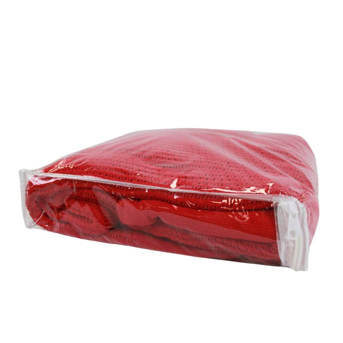 Cotton Cellular Red Blanket - 1.5 x 2m