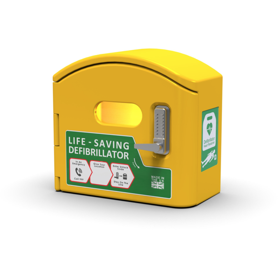 DefibCaddy - AED Outdoor Cabinet - Locked