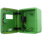 Defibstore 4000 - Defib Cabinet w/ Heater & Light - Keypad Lock - Green