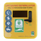 Defibstore 4000 - Defib Cabinet w/ Heater & Light - Keypad Lock - Yellow