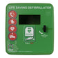 Defibstore 4000 - Defib Cabinet w/ Heater & Light - Unlocked - Green