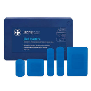 Dependaplast Blue Food Area Plasters - Assorted x 120