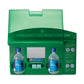 Double Premier Eye Wash Station - Green/Clear Lid