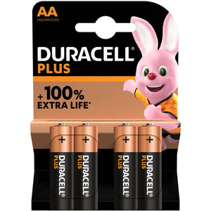Duracell Plus Power AA Batteries Pack of 4
