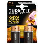 Duracell Plus Power C Batteries - Pack of 2