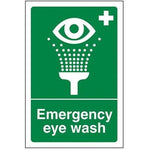 EMERGENCY EYE WASH 1MM PVC 300 X 200mm Rigid