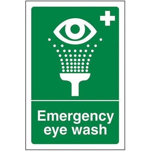 EMERGENCY EYE WASH 1MM PVC 300 X 200mm Rigid