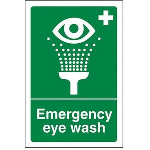 EMERGENCY EYE WASH 1MM PVC 300 X 200mm Rigid