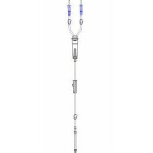 Easyflow Irrigation Set - Double Lead with Bubble Trap