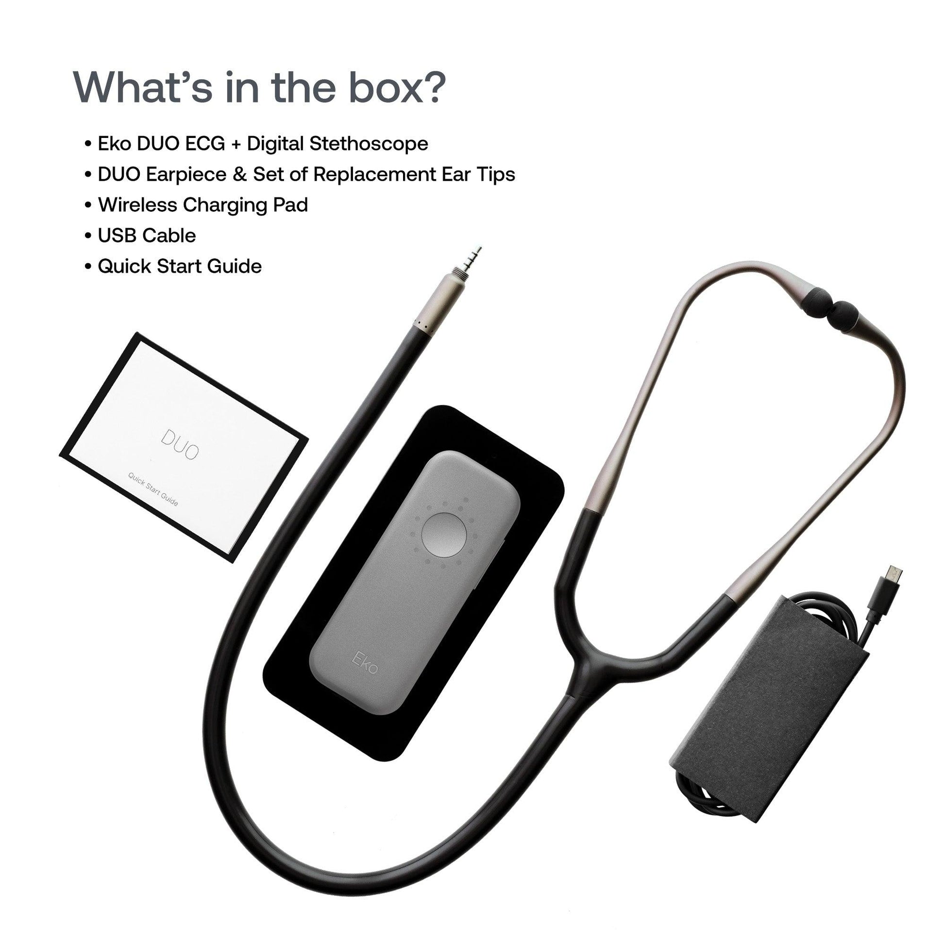 Eko DUO Portable ECG + Digital Electronic Stethoscope [Bluetooth]