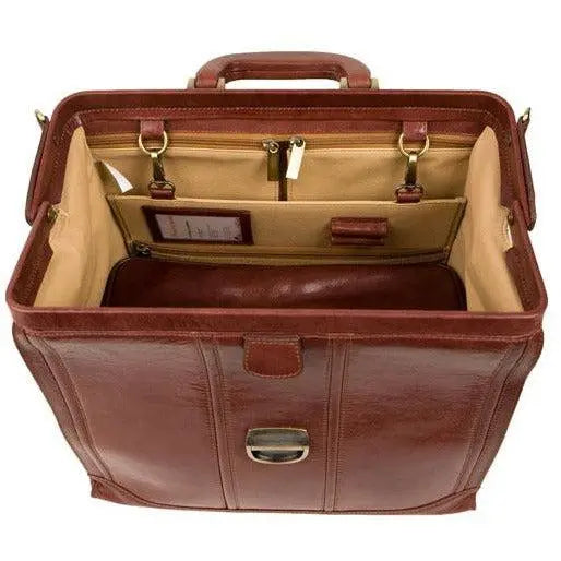 Elite Traditional Doctors Bag - Brown Leather