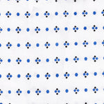 Gown Polycotton, Lap Over - Demure Print Blue - Single