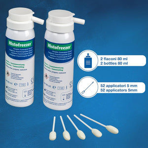Histofreezer Portable Cryosurgical System - 5mm x 52 Standard Applicators - 2 x 80ml Bottles