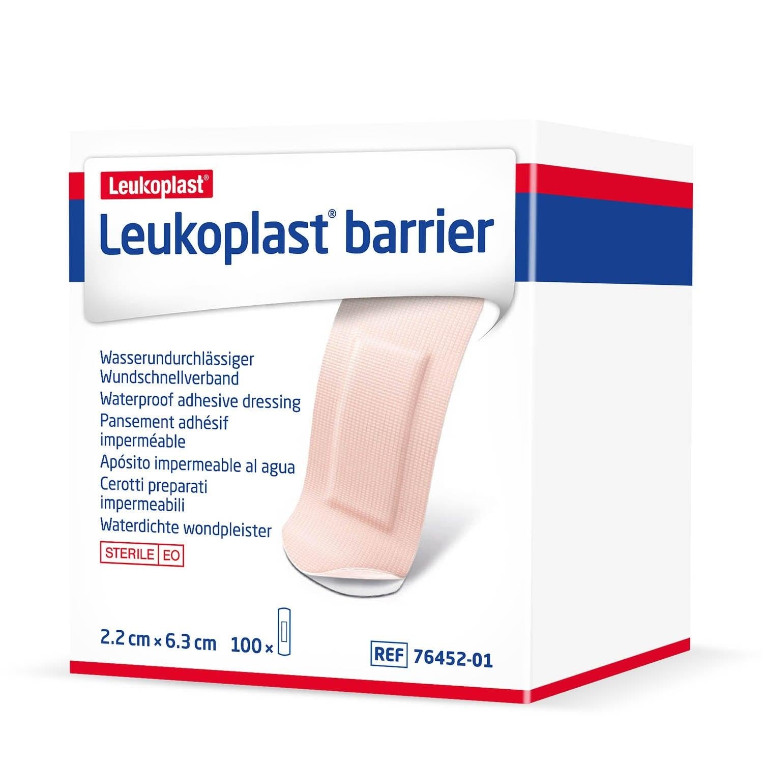 Leukoplast Barrier Dressings 6.3cm x 2.2cm x 100