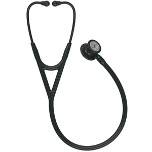 Littmann Cardiology IV Diagnostic Stethoscope: Black & Black - Blue Stem 6201